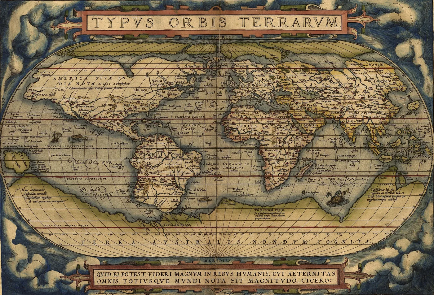 Mapa histórico de las rutas de la Era de los Descubrimientos