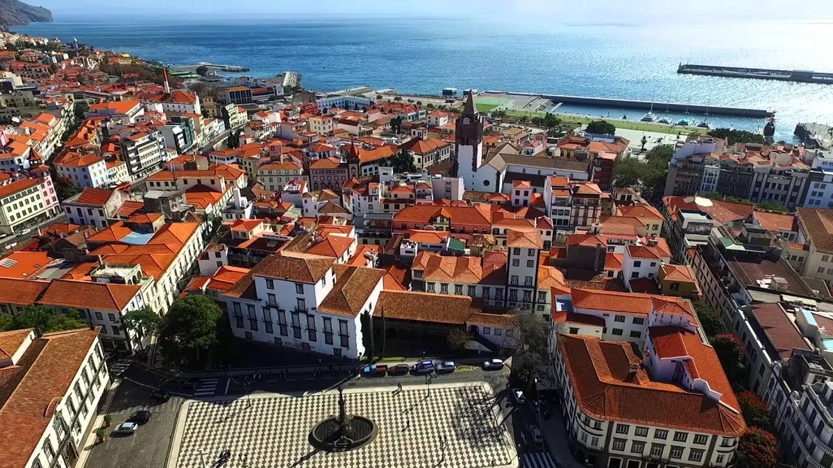 Vista panorámica de Funchal en Madeira